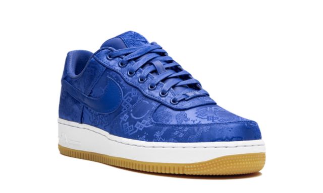 NK Air Force 1 Clot Blaue Seide