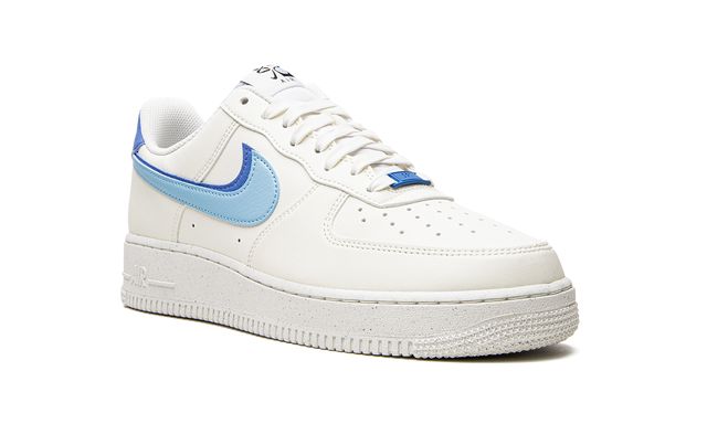 NK Air Force 1 Double Swoosh Weiß Mittelblau