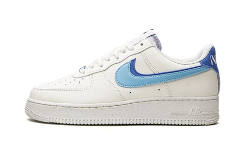 NK Air Force 1 Double Swoosh Weiß Mittelblau