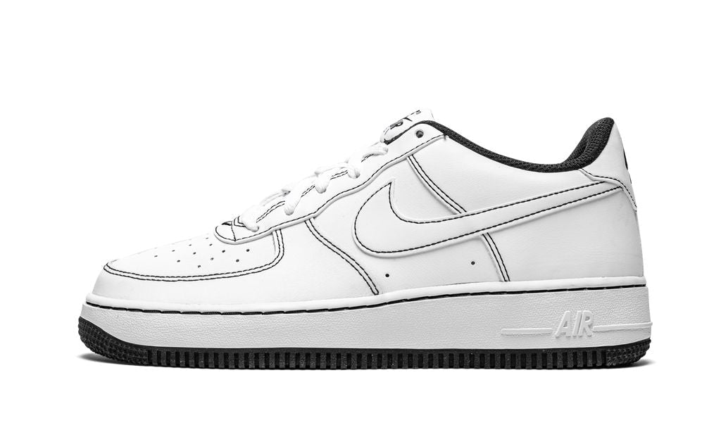 NK Air Force 1 Low Contrast Stitch Weiß Schwarz