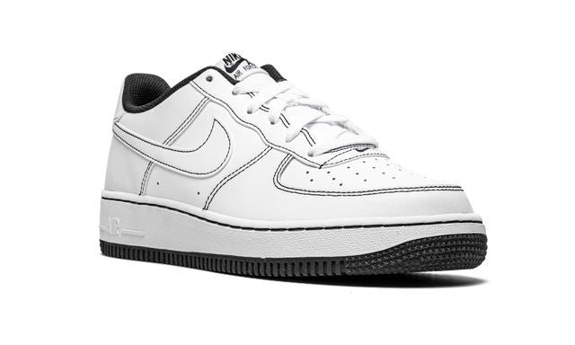 NK Air Force 1 Low Contrast Stitch Weiß Schwarz