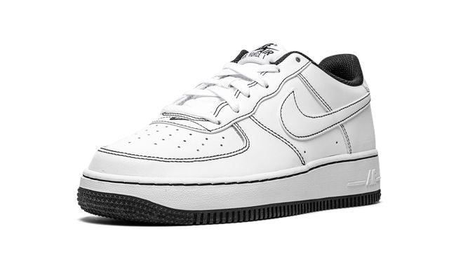 NK Air Force 1 Low Contrast Stitch Weiß Schwarz