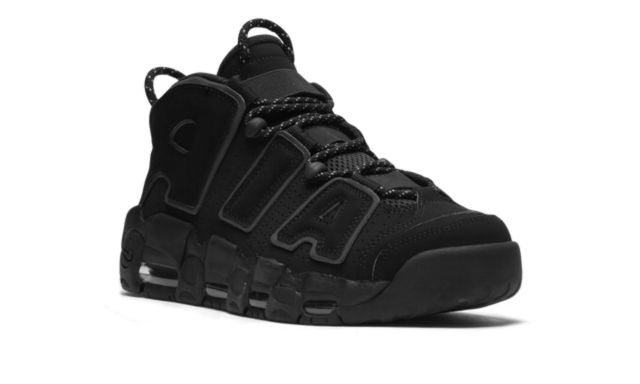 NK Air More Uptempo Schwarz Reflektierend