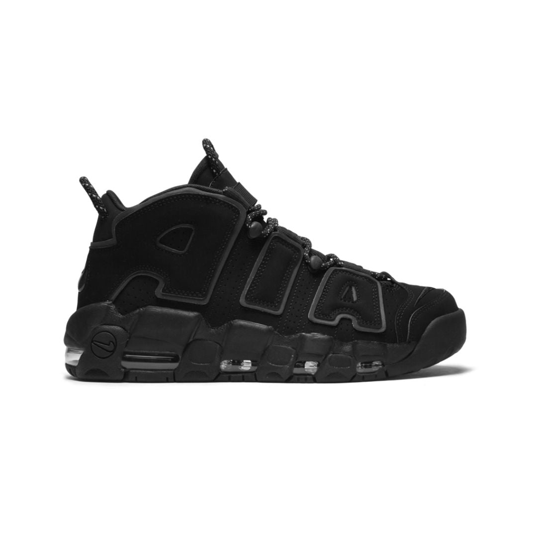 NK Air More Uptempo Schwarz Reflektierend