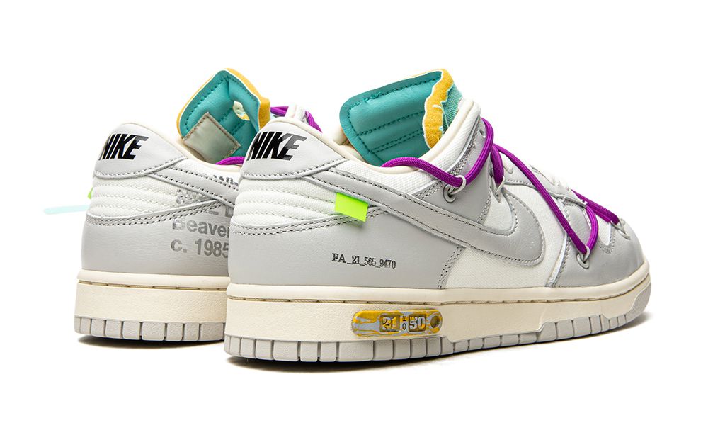 NK Dunk Low Off White Lot 21:50