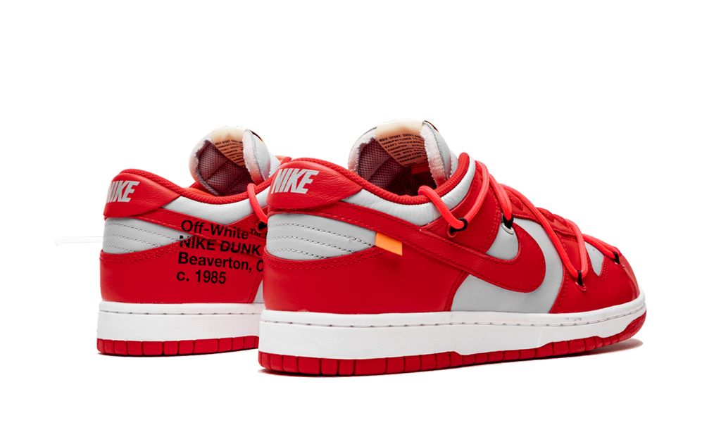 NK Dunk Low Off White University Rot