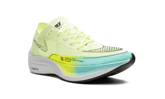 NK ZoomX Vaporfly Next% 2 Barely Volt Türkis