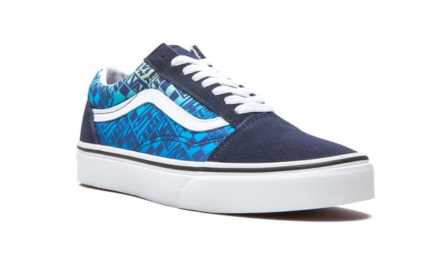 VNS Old Skool Off the Wall Logos - Blau