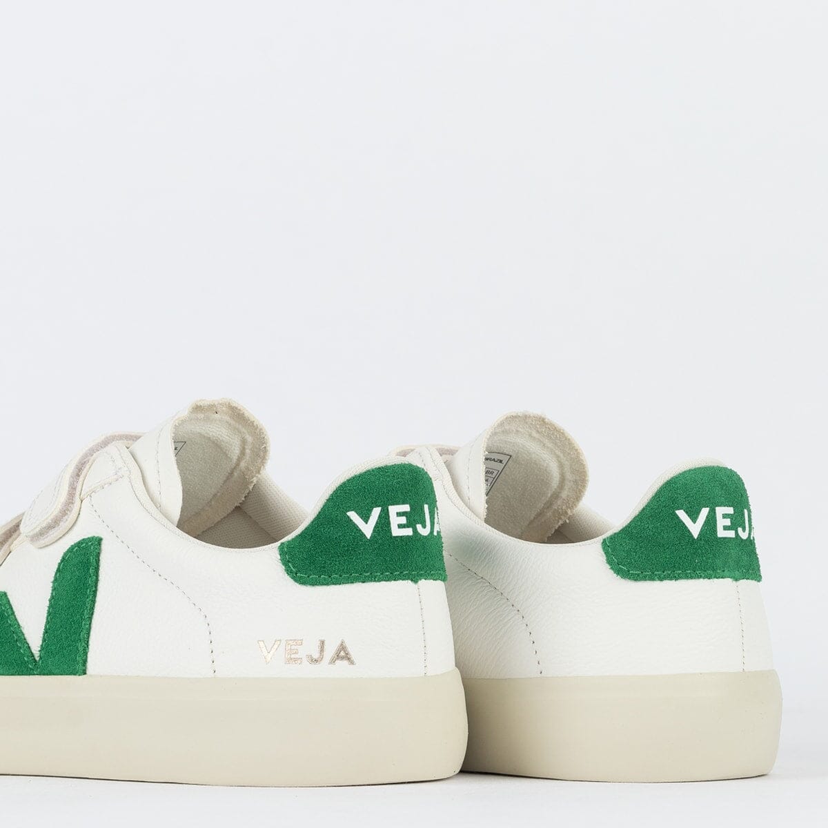 V Shoes Logo Chromfreies Leder Extra Weiß