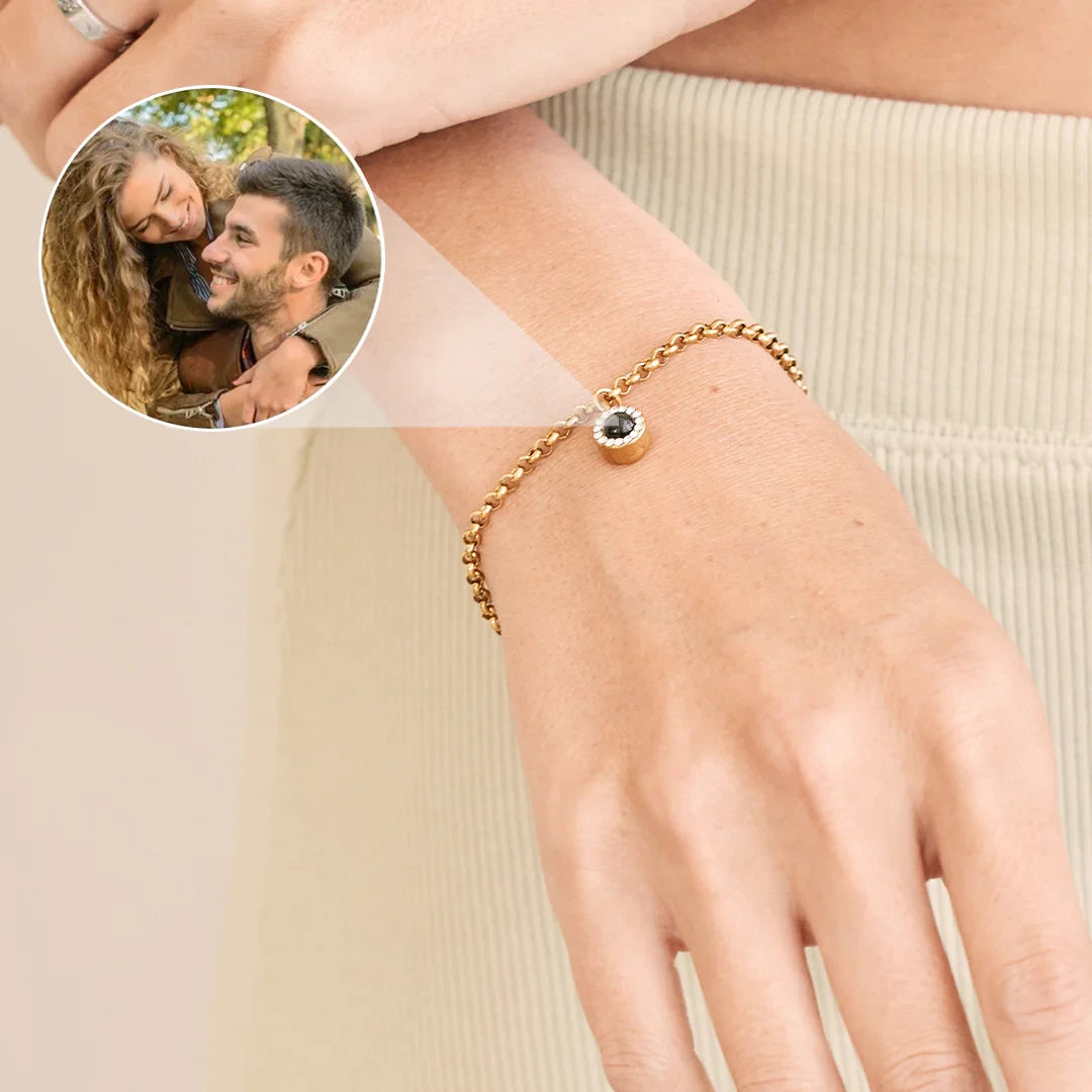 Petite Halo Fotoarmband – Individuelles Foto von ESTAYY™