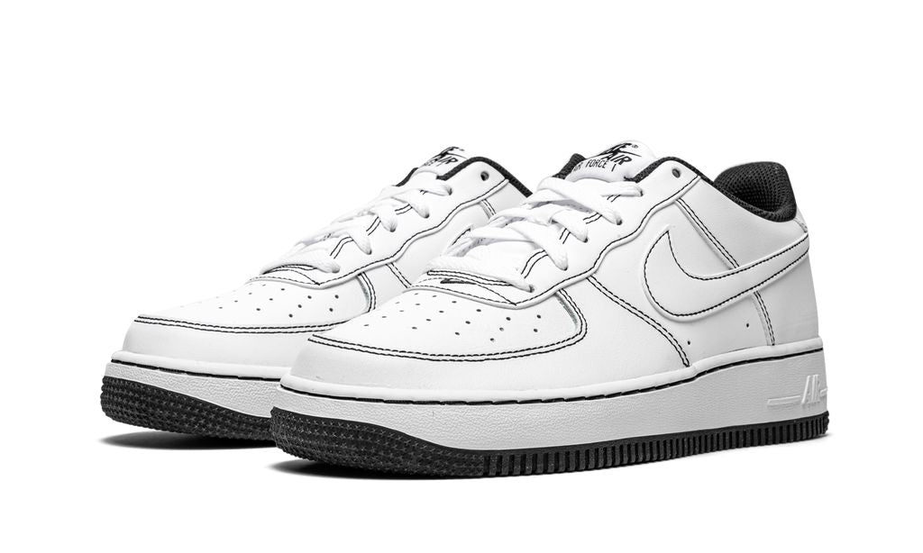 NK Air Force 1 Low Contrast Stitch Weiß Schwarz