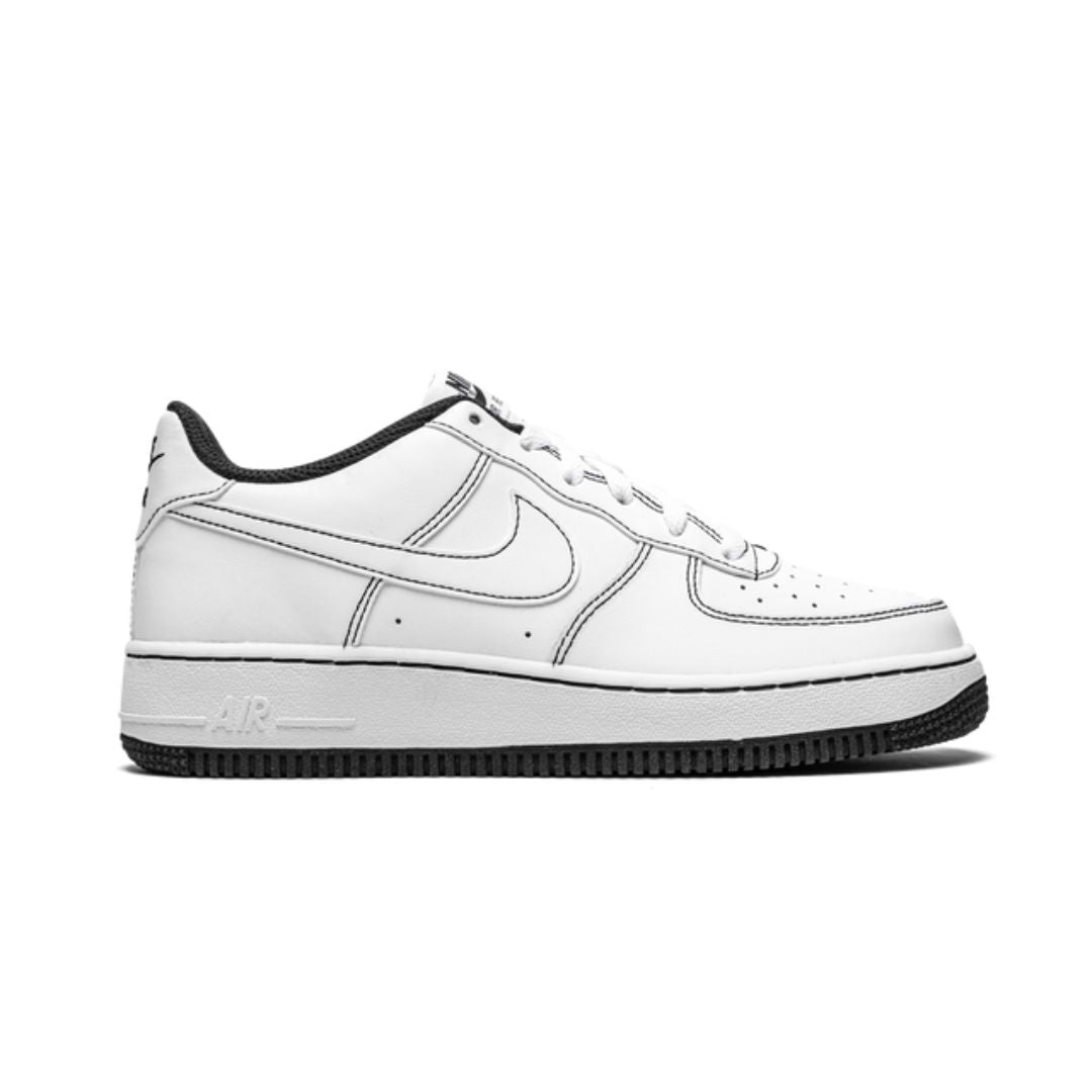 NK Air Force 1 Low Contrast Stitch Weiß Schwarz