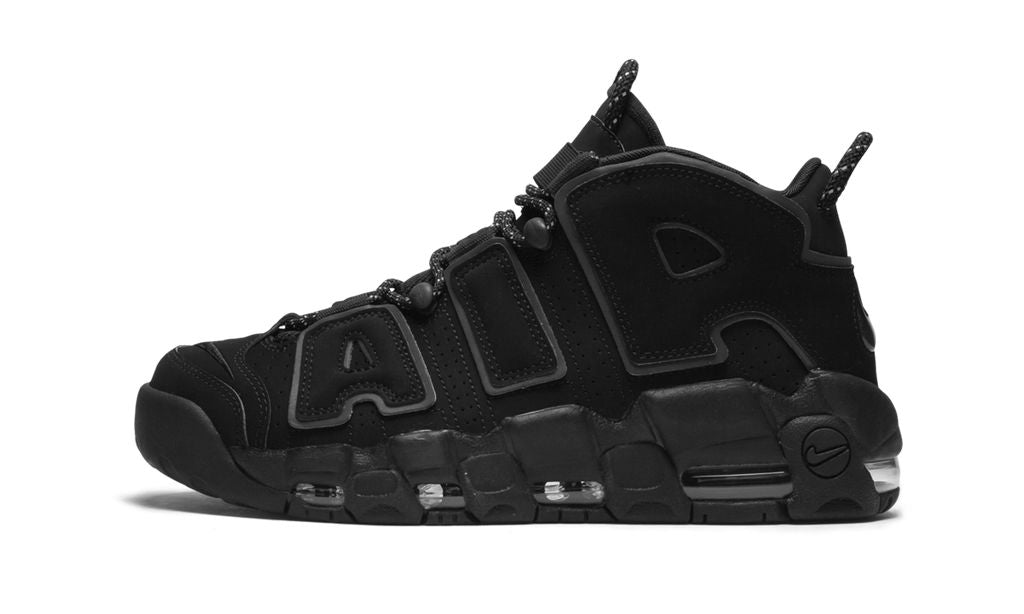 NK Air More Uptempo Schwarz Reflektierend