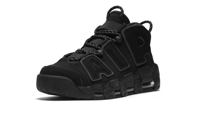 NK Air More Uptempo Schwarz Reflektierend