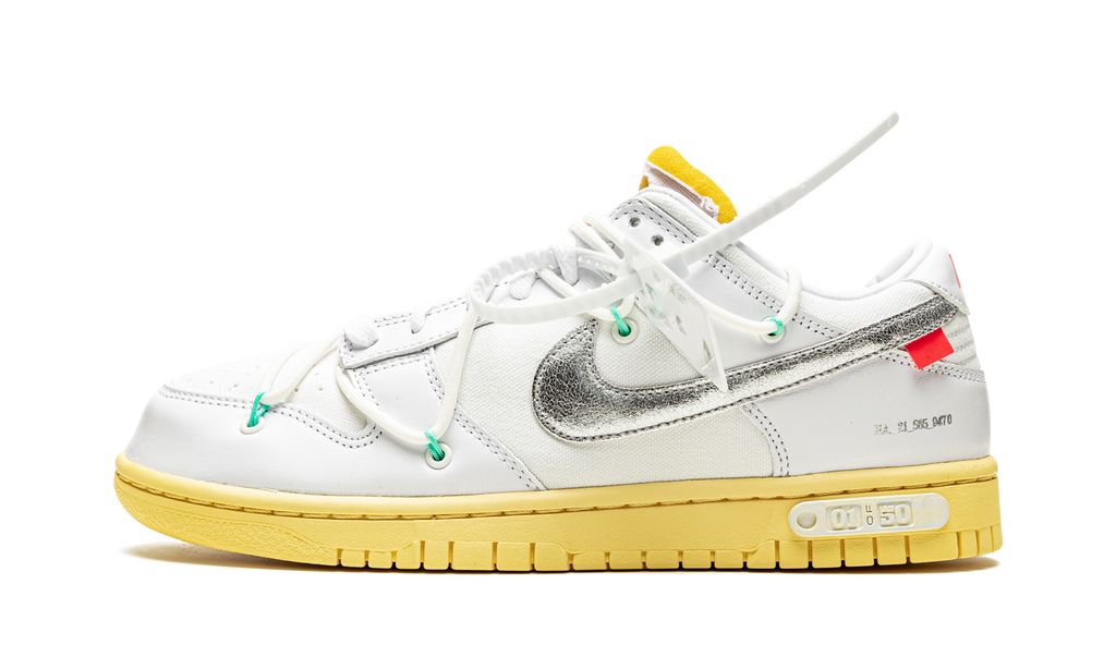 NK Dunk Low Off White Lot 01:50