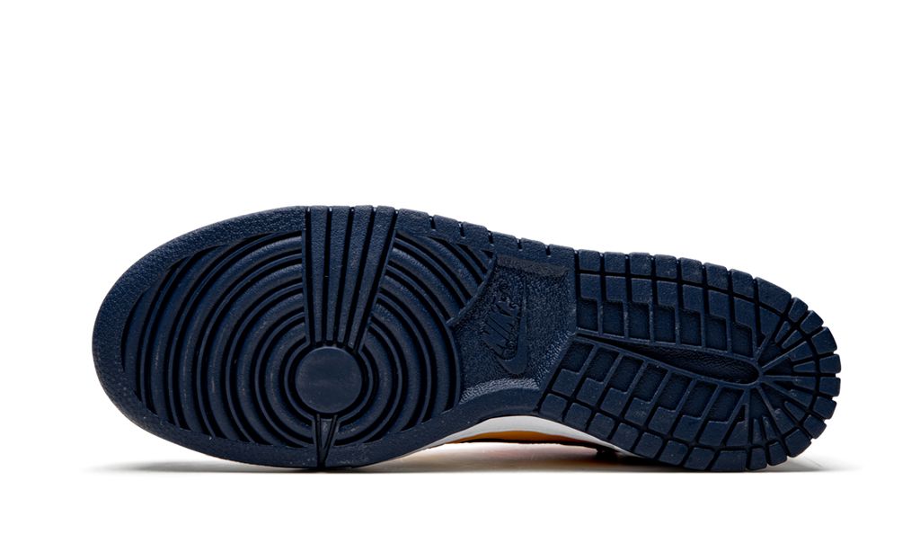 NK Dunk Low Off White University Gold Mindnight Navy