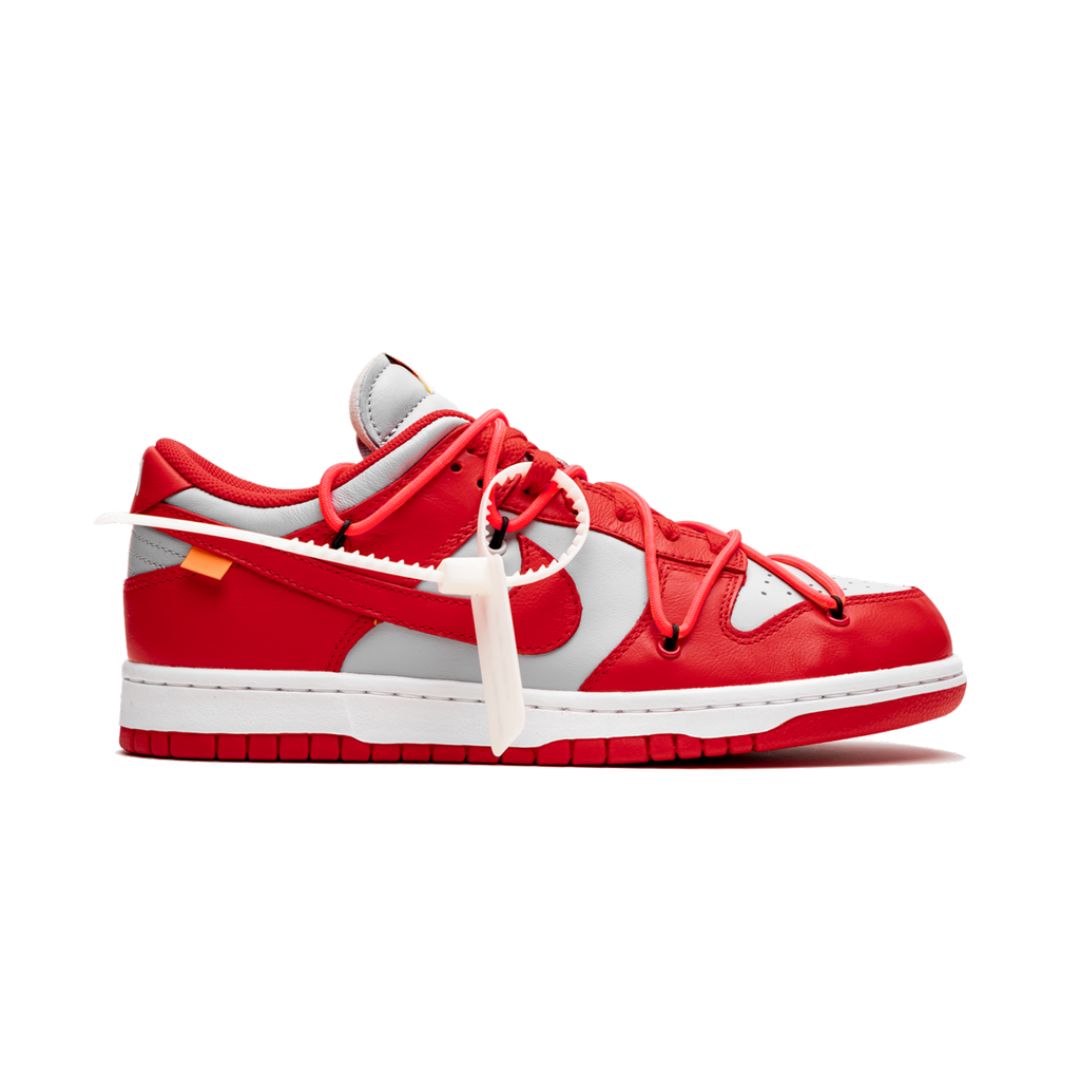 NK Dunk Low Off White University Rot