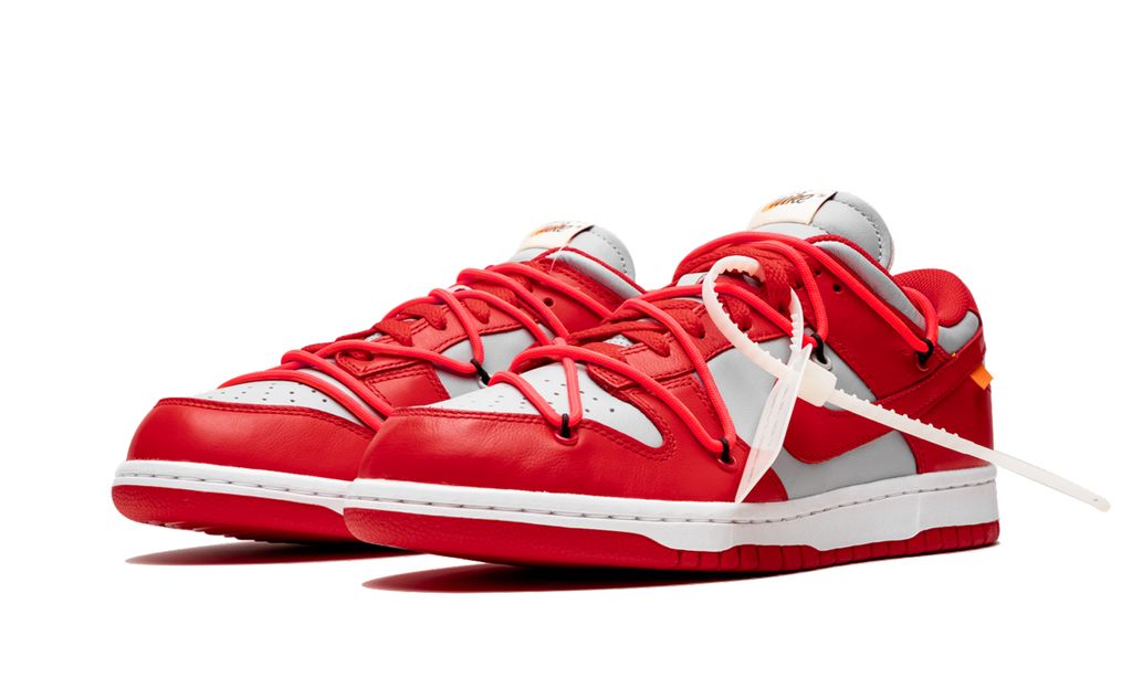 NK Dunk Low Off White University Rot