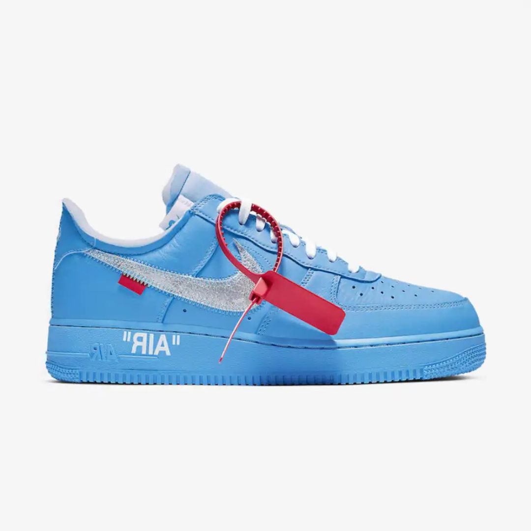 NK X OW Air Force 1 Low Universitätsblau 