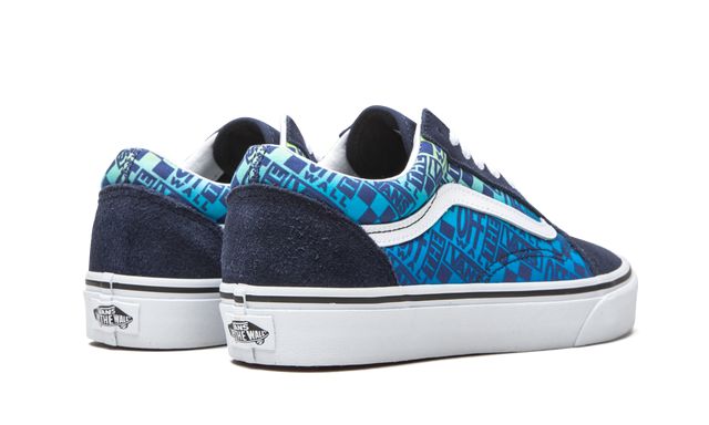 VNS Old Skool Off the Wall Logos - Blau