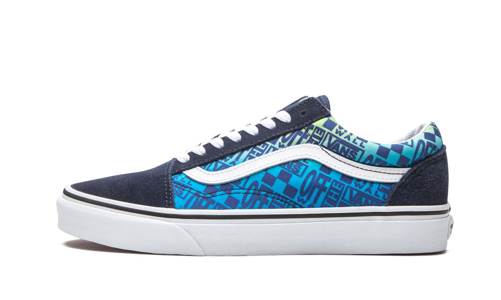 VNS Old Skool Off the Wall Logos - Blau