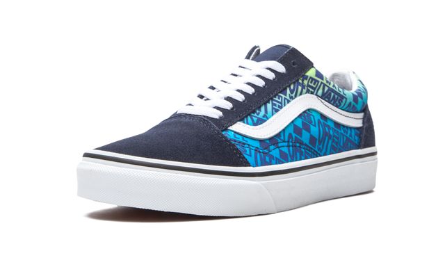 VNS Old Skool Off the Wall Logos - Blau
