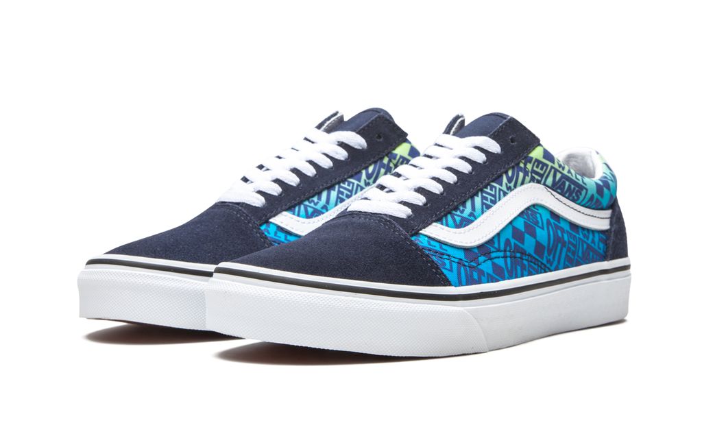 VNS Old Skool Off the Wall Logos - Blau