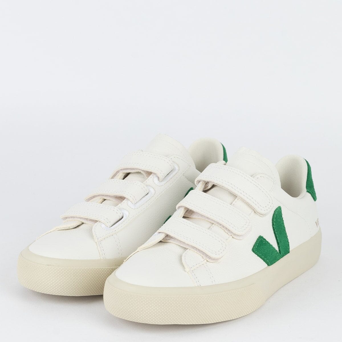 V Shoes Logo Chromfreies Leder Extra Weiß 