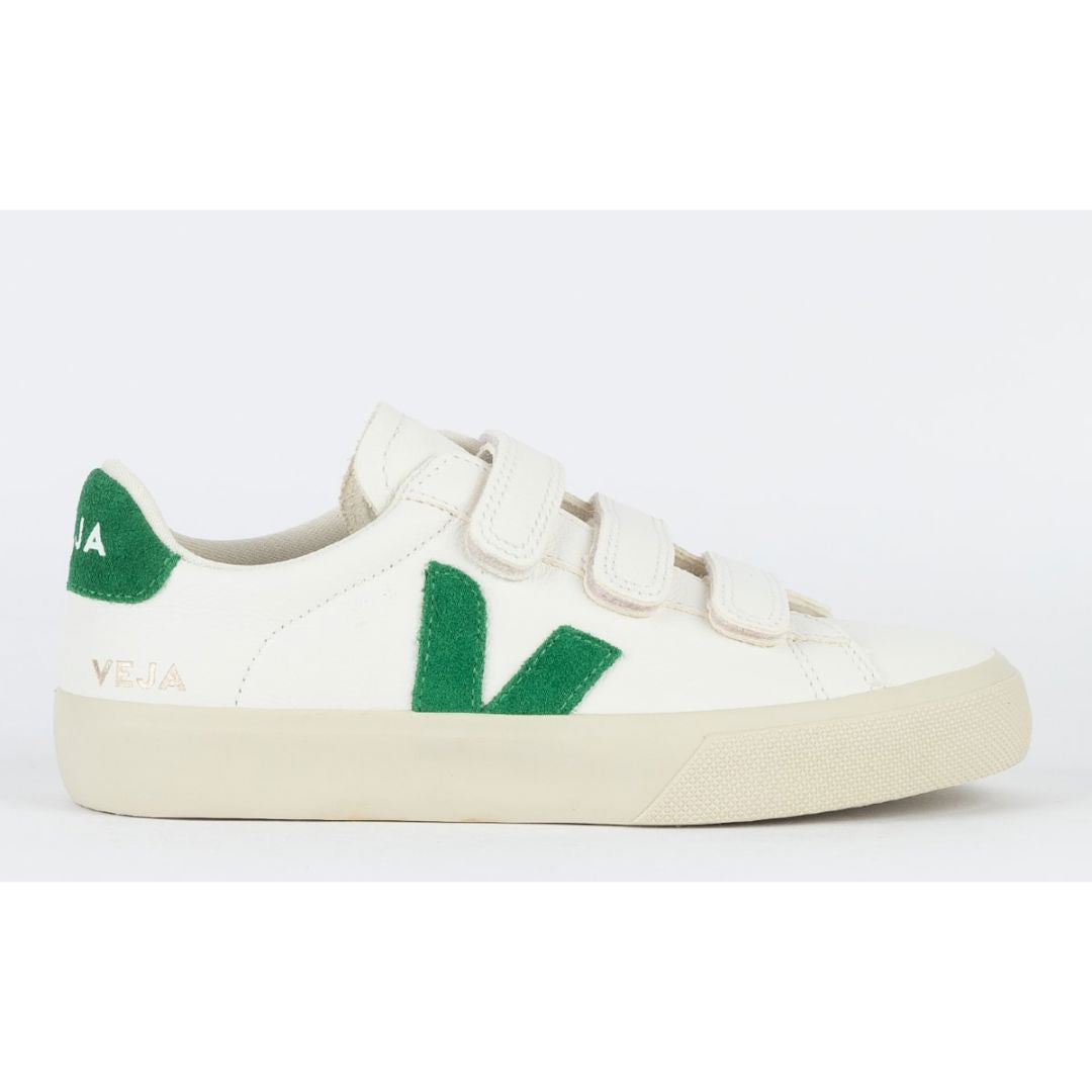 V Shoes Logo Chromfreies Leder Extra Weiß 
