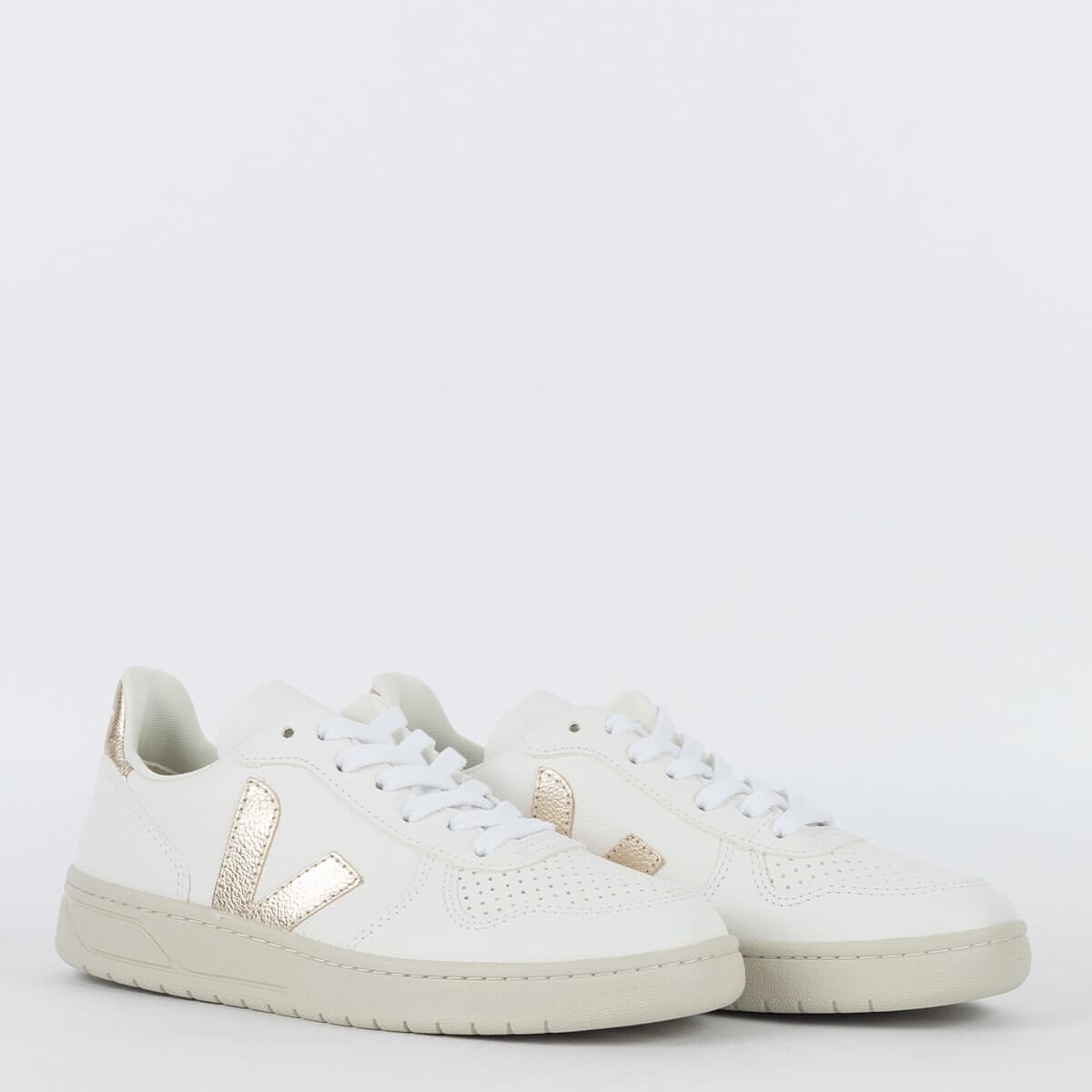 V Schuhe V-10 Chromefree Extra White Platine